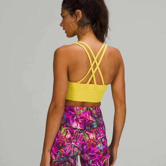 Lululemon Energy Longline Bra Ribbed Luxtreme *Medium Support, B–D Cups- Size 6 - Picture 12 of 13